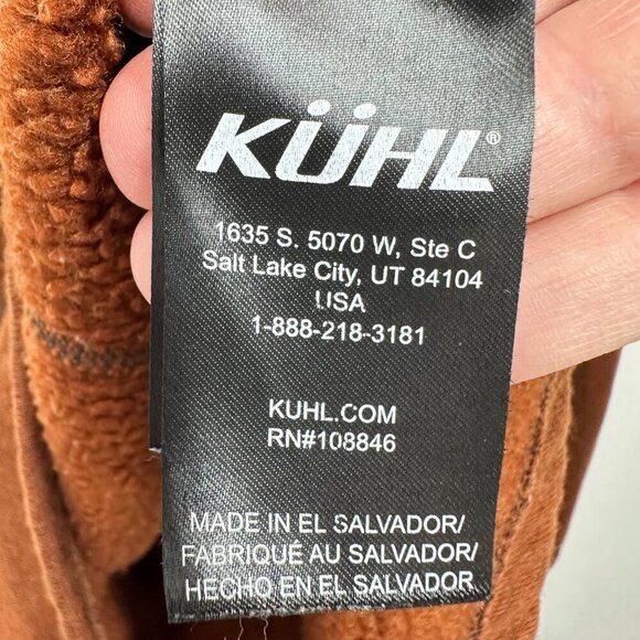 Kuhl Men's Size Large Lightweight Quarter Zip Burnt Orange Sienna Outdoors Hike - Picture 3 of 8